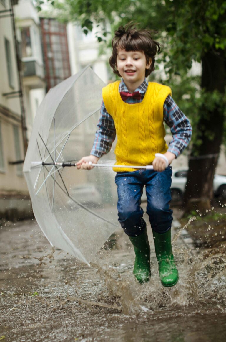 Enjoing in Rainy day